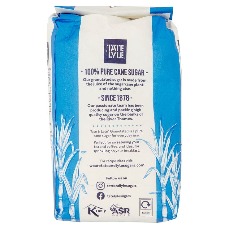 Tate & Lyle Granulated Sugar, 15 x 1kg