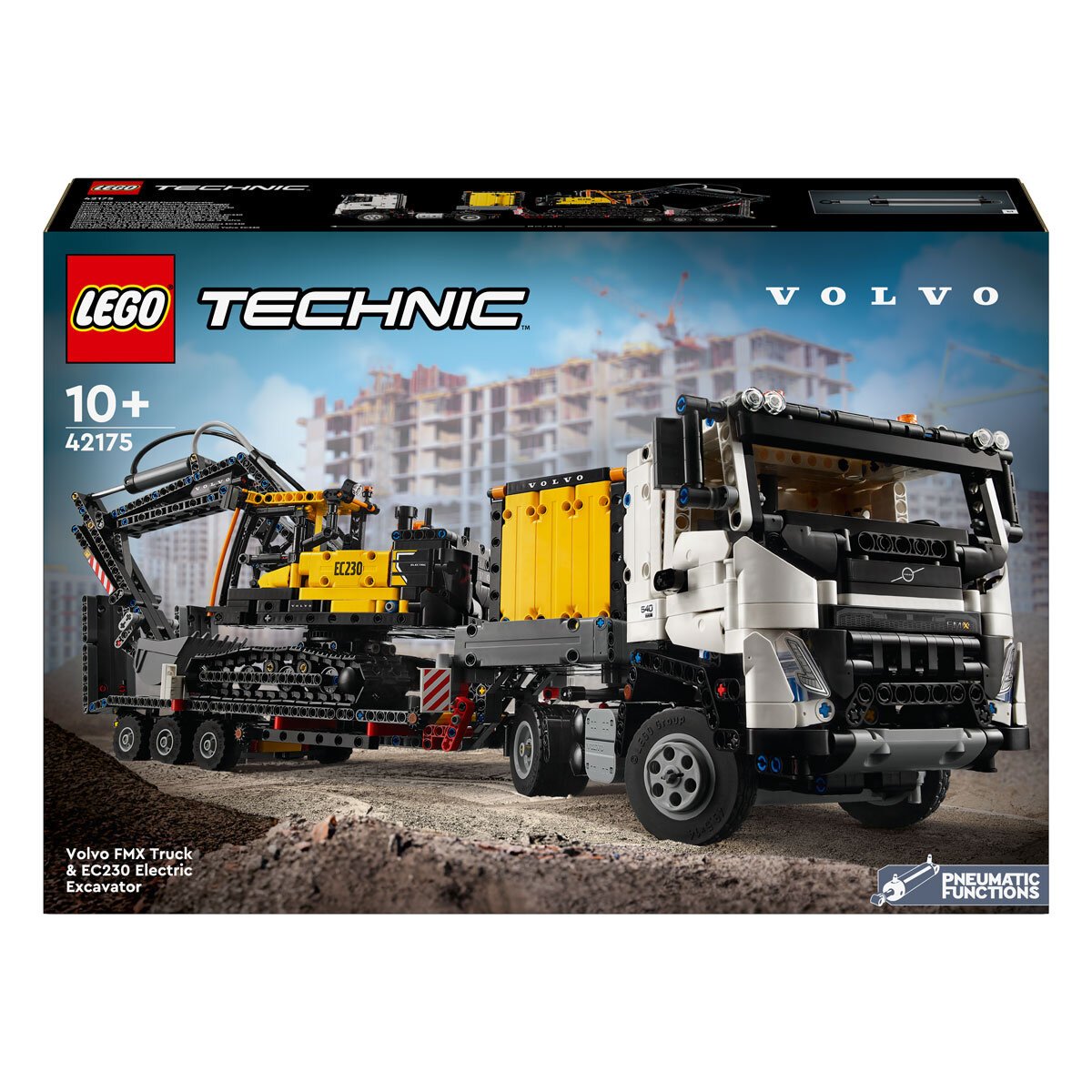 Lego Technic Volvo FMX Truck & EC230 Electric Excavator Box Image
