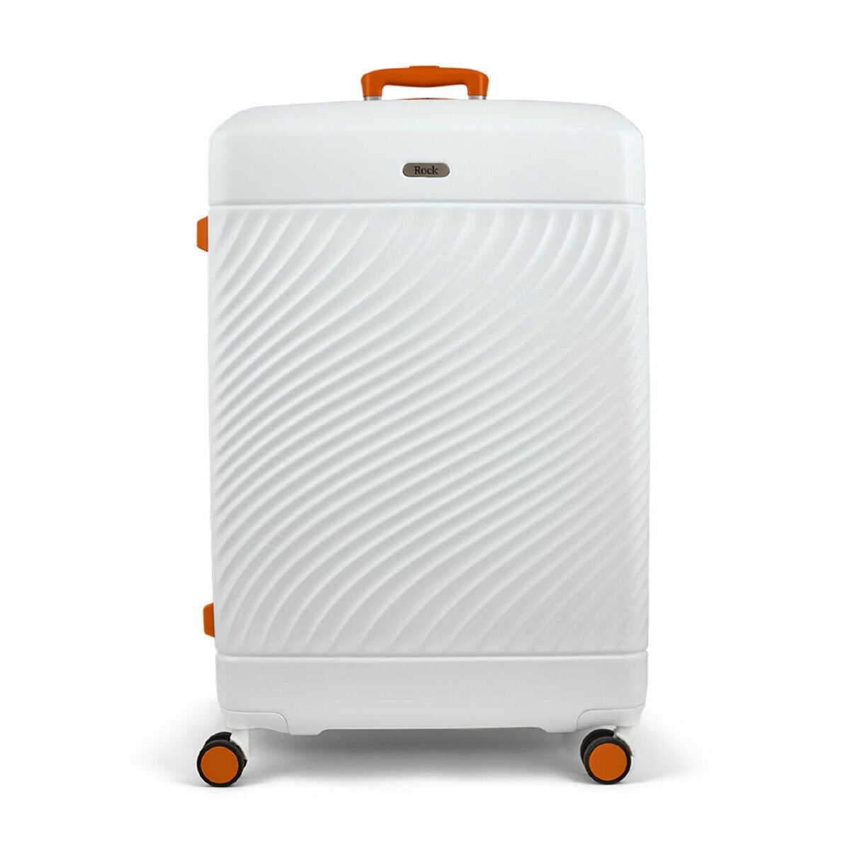 ROCK Love Island Large Suitcase White / Orange