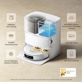 Lifestyle image of MOVA P50 Ultra Robot Vacuum with side reach tech clening, precise mapping and obstacle avoidance, auto dust collection