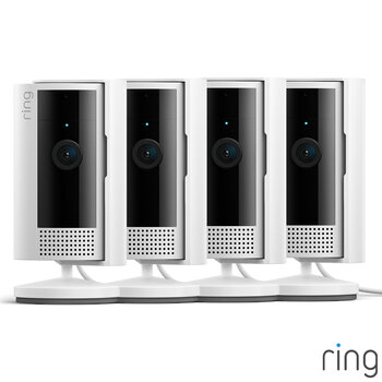 Ring Wired Indoor Camera Four Pack in White