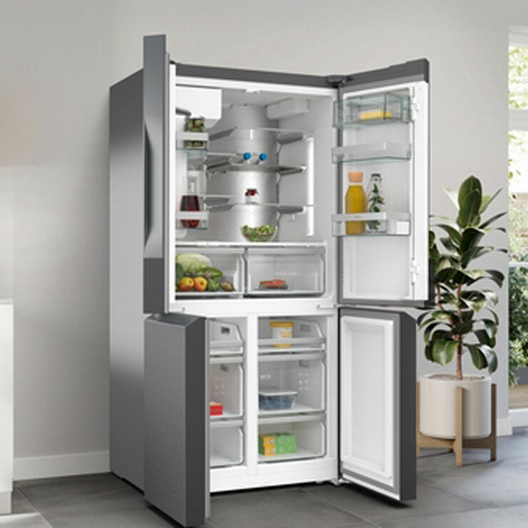 Neff KM3963XE0G, Plumbed Multidoor Fridge Freezer, E Rated in Brushed Black Steel Neff KM3963XE0G, Plumbed Multidoor Fridge Freezer, E Rated in Brushed Black Steel
