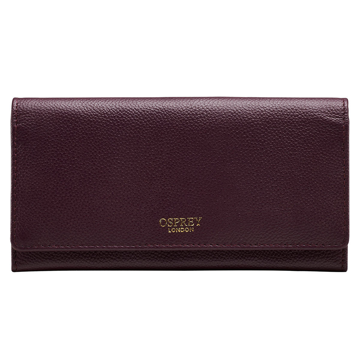 Osprey London Nappa Leather Women's Purse, Bordeaux with Gift Box