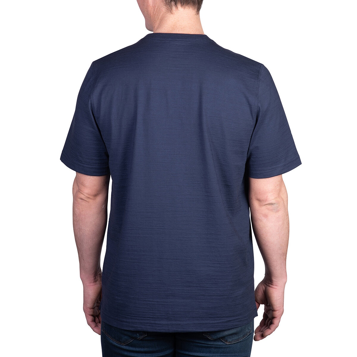 Kirkland Signature Men's Pima Cotton Slub Tee in Navy