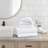 Welhome 100% Cotton White Terry Towel 6 pack Welhome 100% Cotton White Terry Towel 6 pack