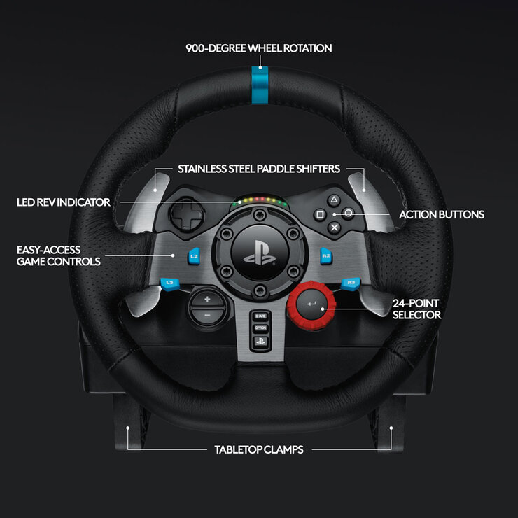 Logitech Steering Wheel, detailed features