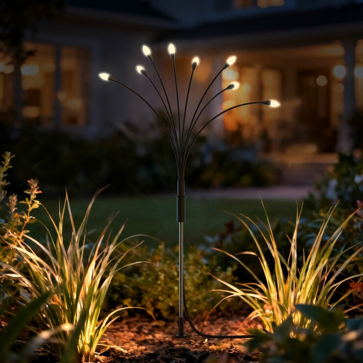 Fresh Source 8 Stem Solar Firefly Lights, 4 Pack