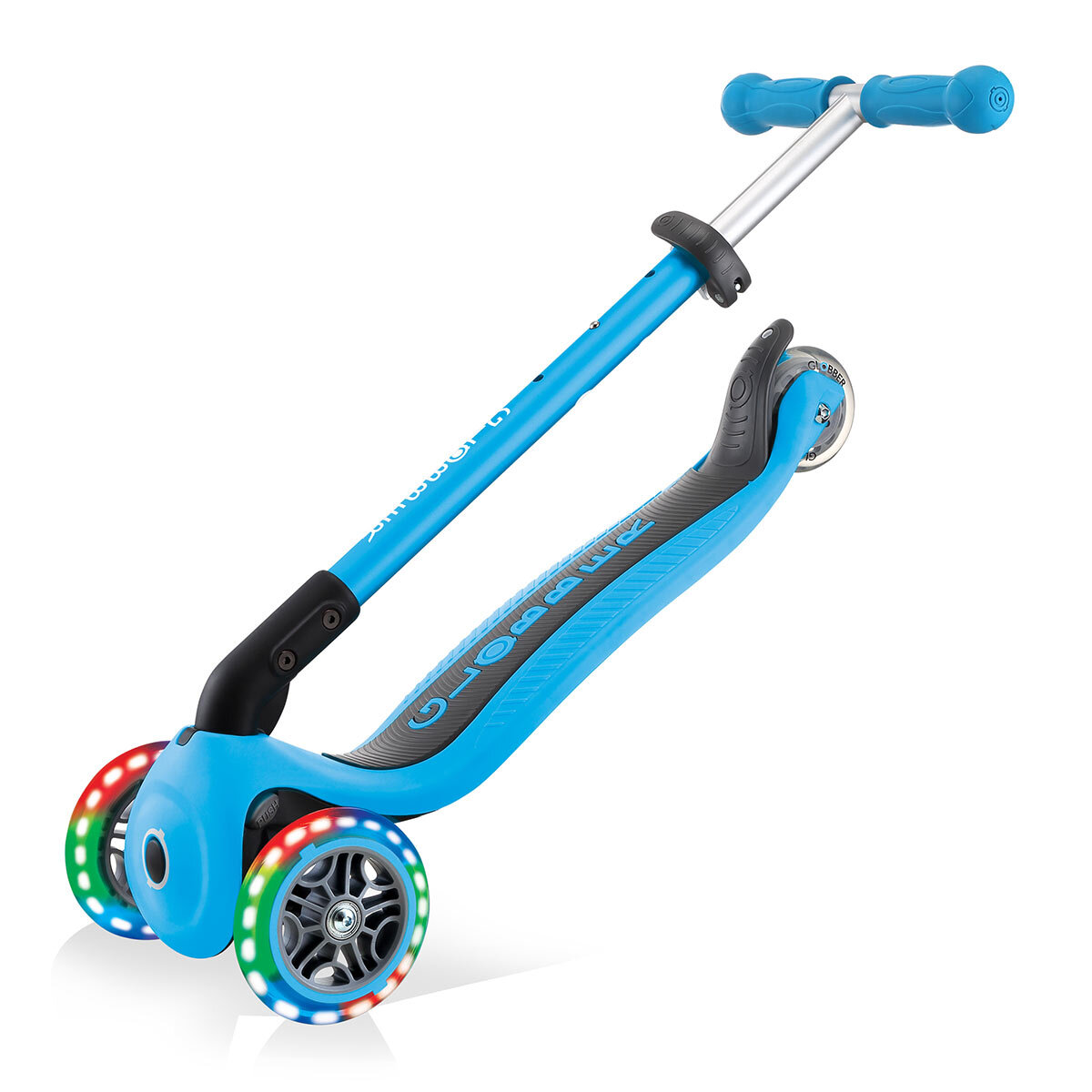 Buy Globber Primo Lights Scooter in Sky Blue 4 Image at Costco.co.uk