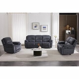Belagio Grey Fabric Power Recliner 2 Seater Sofa