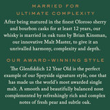 Close up image of Glenfiddich story on green background