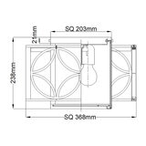 Feiss Remy 2 Light Flush Ceiling Light