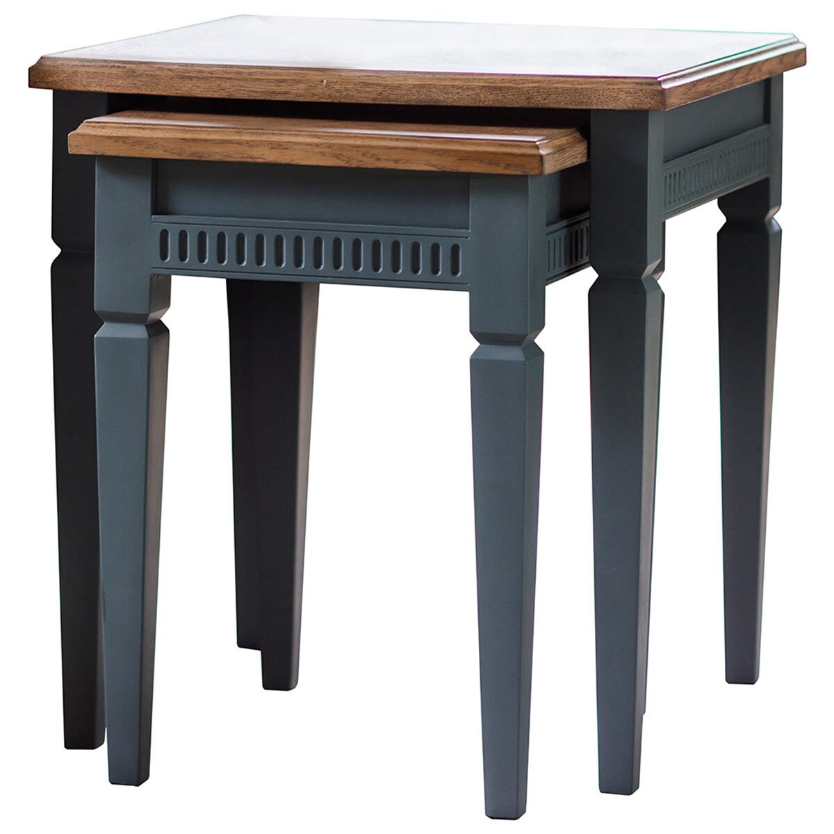 Bronte Nest of 2 Tables, Storm Blue Costco UK