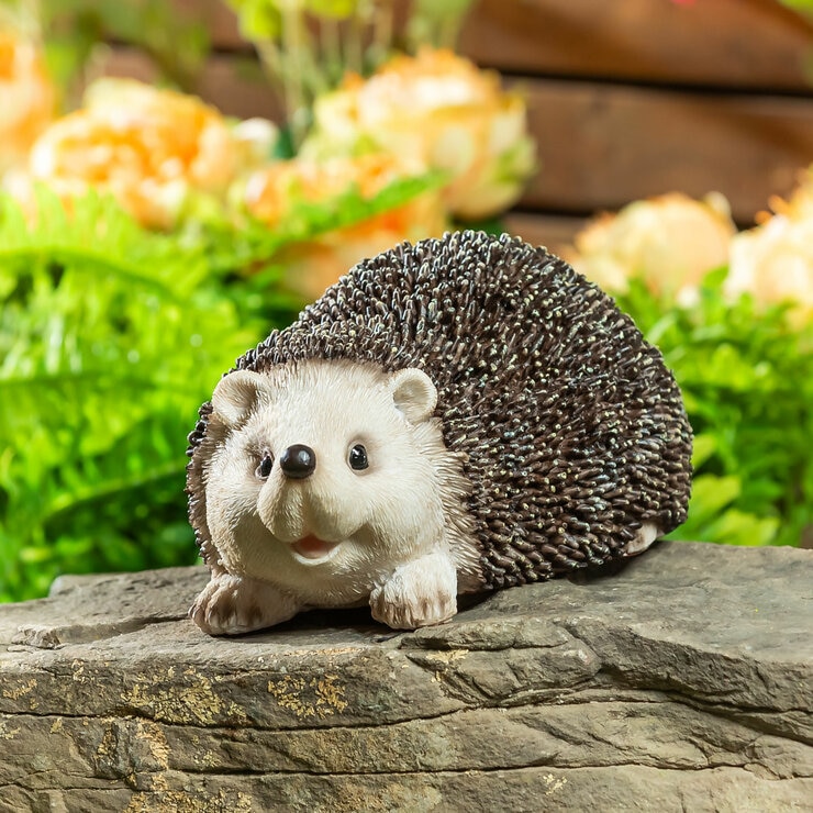 Evergreen Hedgehog Family Statues