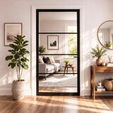 Mendes Industrial Solid Internal Door With Slim Handle Pack- Black Rome Glazed in 3 Sizes