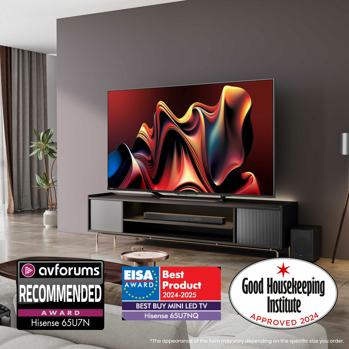 Hisense 100U7NQTUK 100 Inch Mini-LED 4K UHD Smart TV