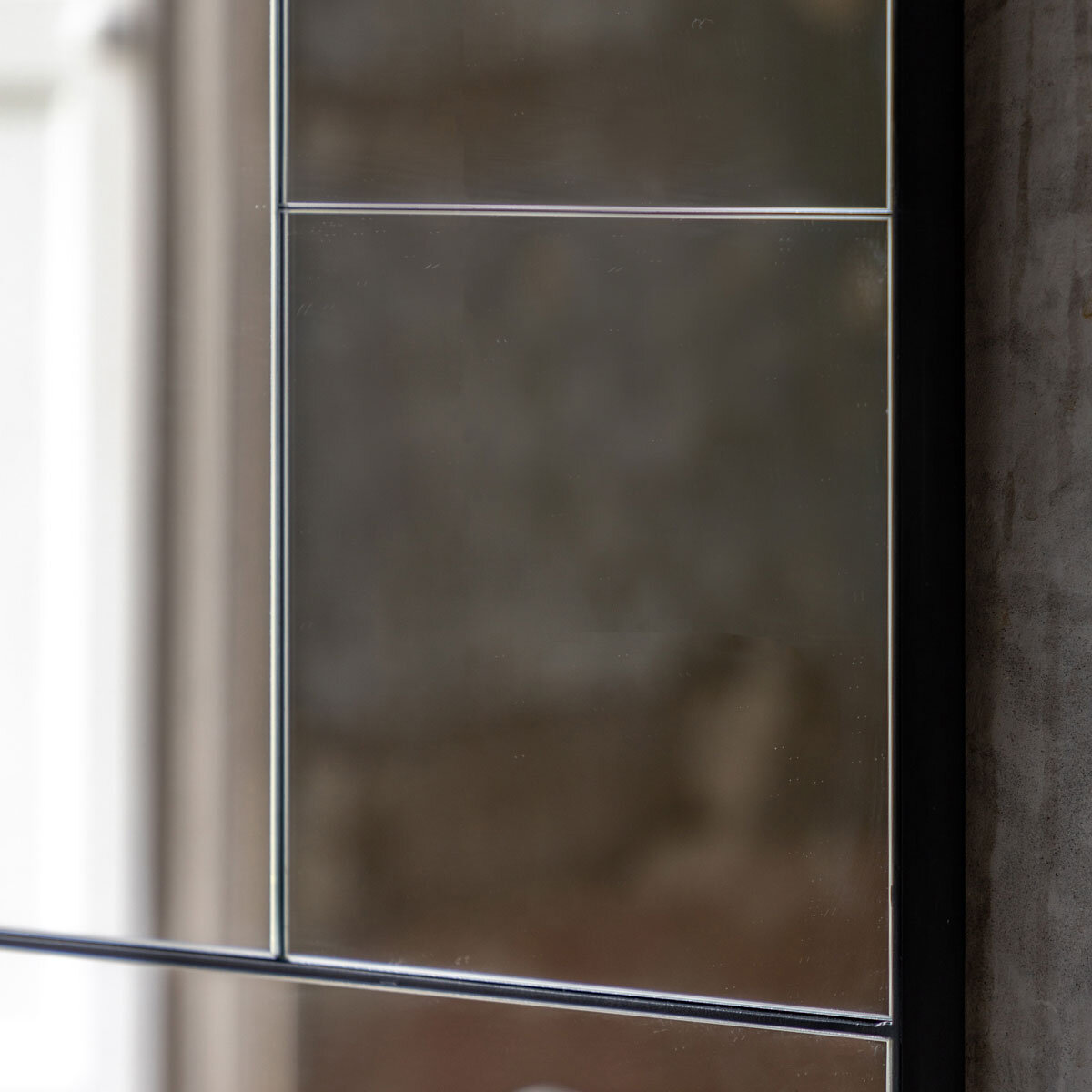 Gallery Broadheath Black Rectangular Mirror, 81 x 122cm