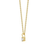 0.50ct Round Brilliant Cut Diamond Solitaire Pendant, 18ct Yellow Gold