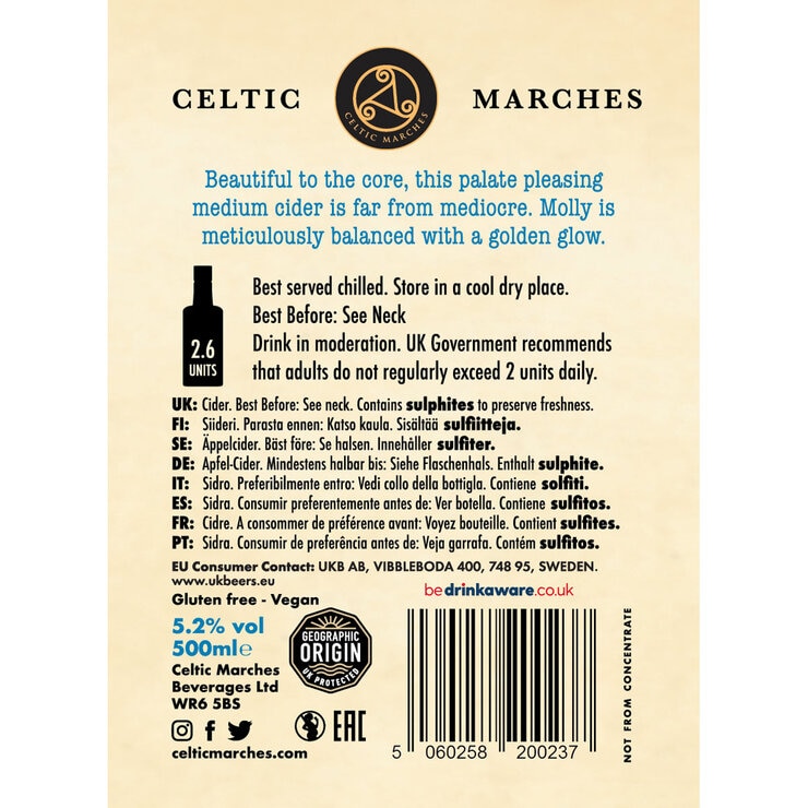 Celtic Marches Apple Cider 3 x 500ml x 3 Gift Packs