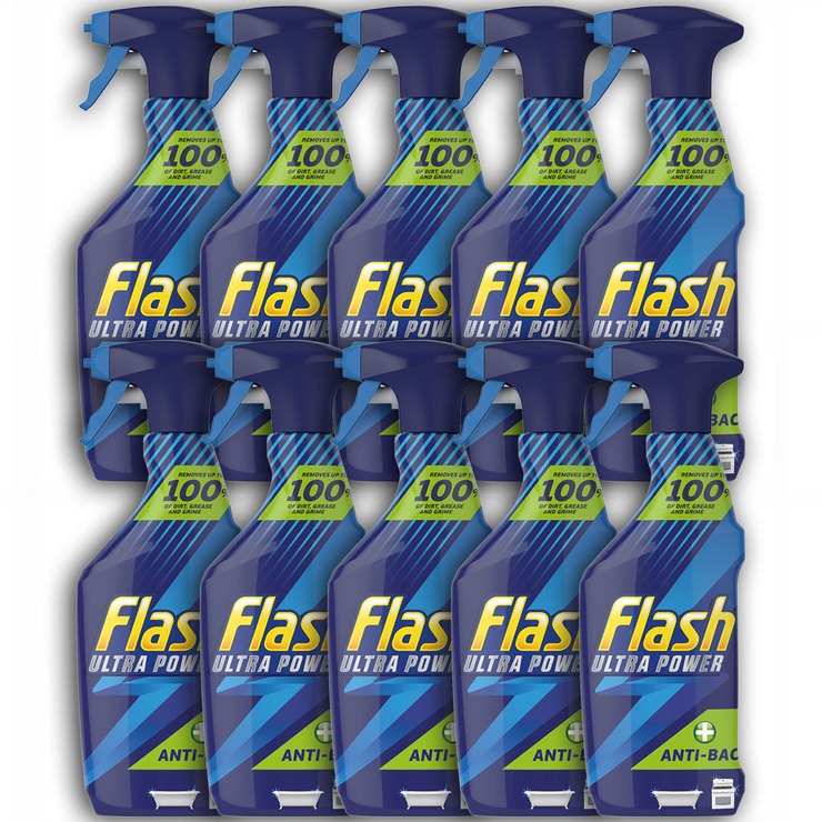 Flash Ultra Antibacterial Spray, 10 x 500ml Costco UK
