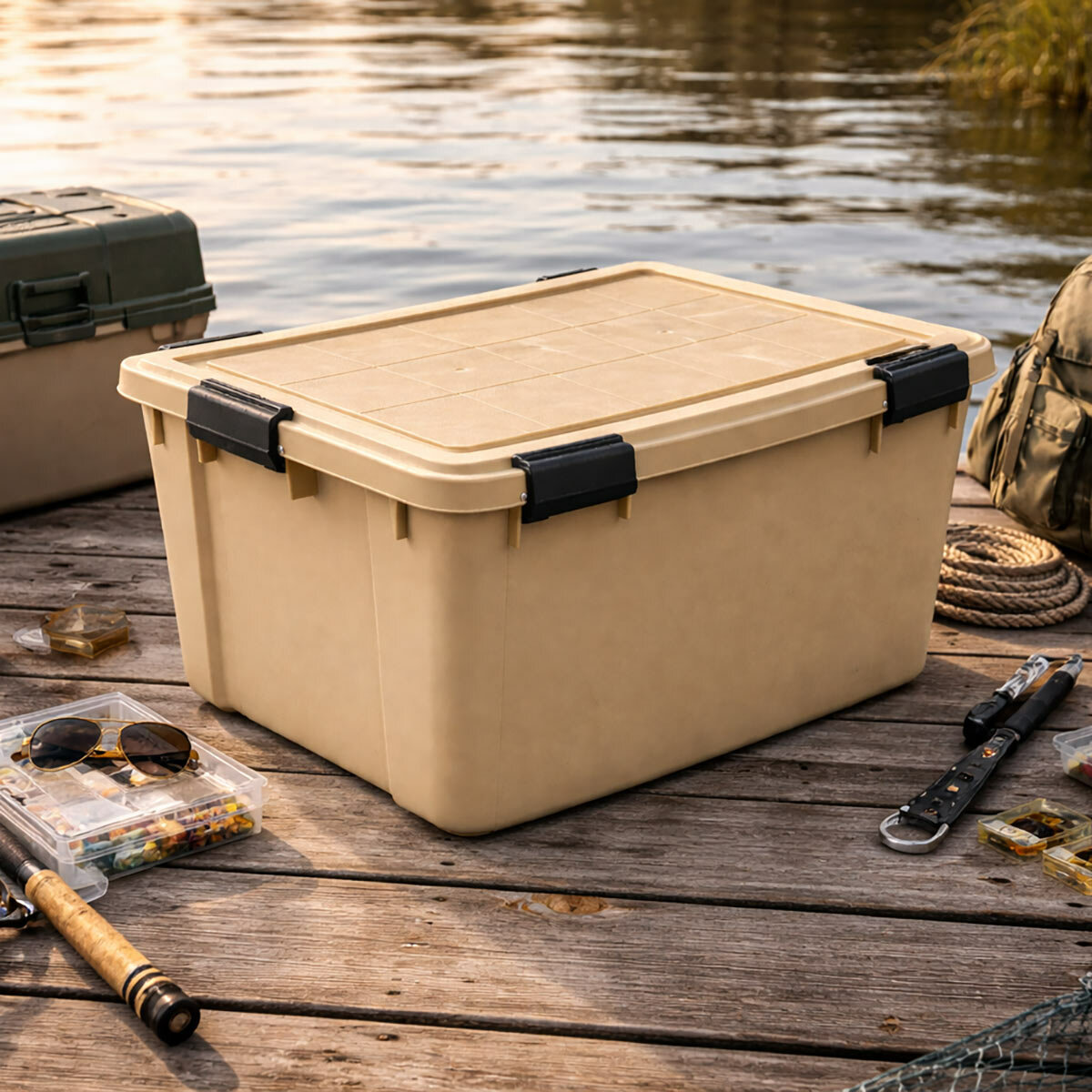 IRIS OHYAMA 45L Air-Tight Weather Shield Storage Box