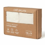 Clair De Lune Organic Cotton Cot Bed Sheets, 2 Pack