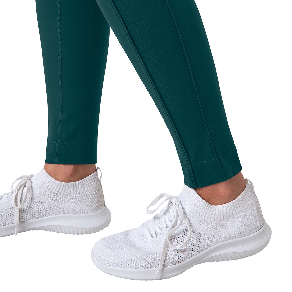 Mondetta Women's Ribbed Panel Tight in Green