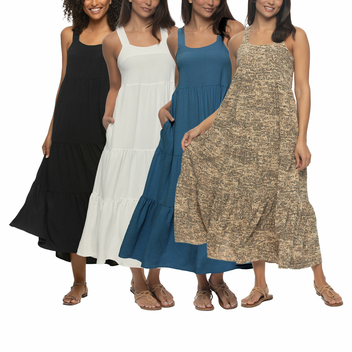 Jezebel Ladies Tiered Dress