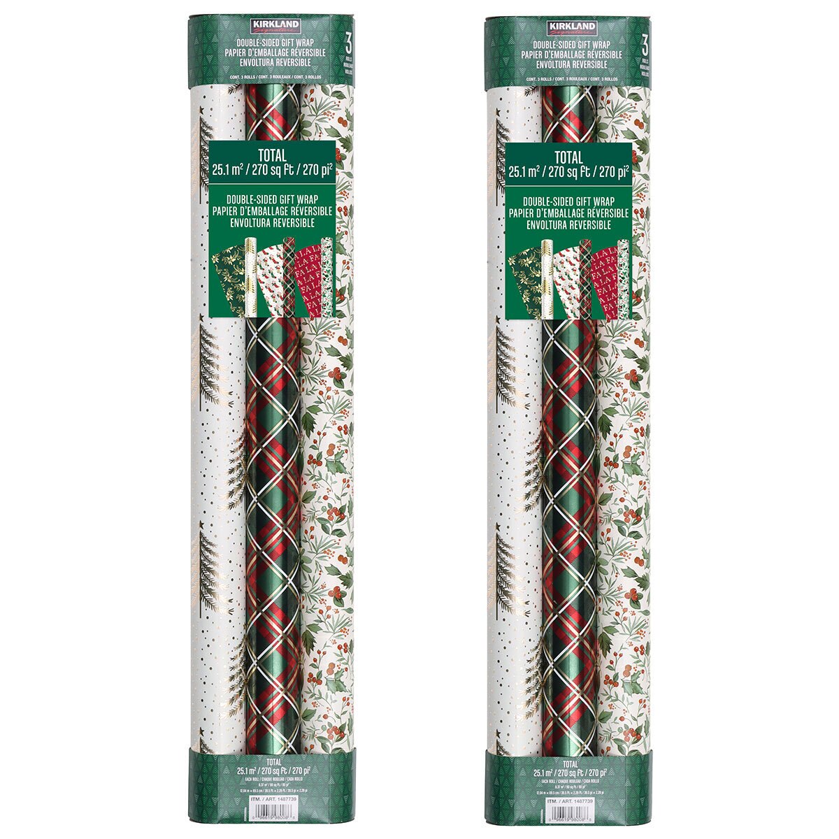 Buy KS Traditional Wrapping Paper 2 Pack Image at Costco.co.uk