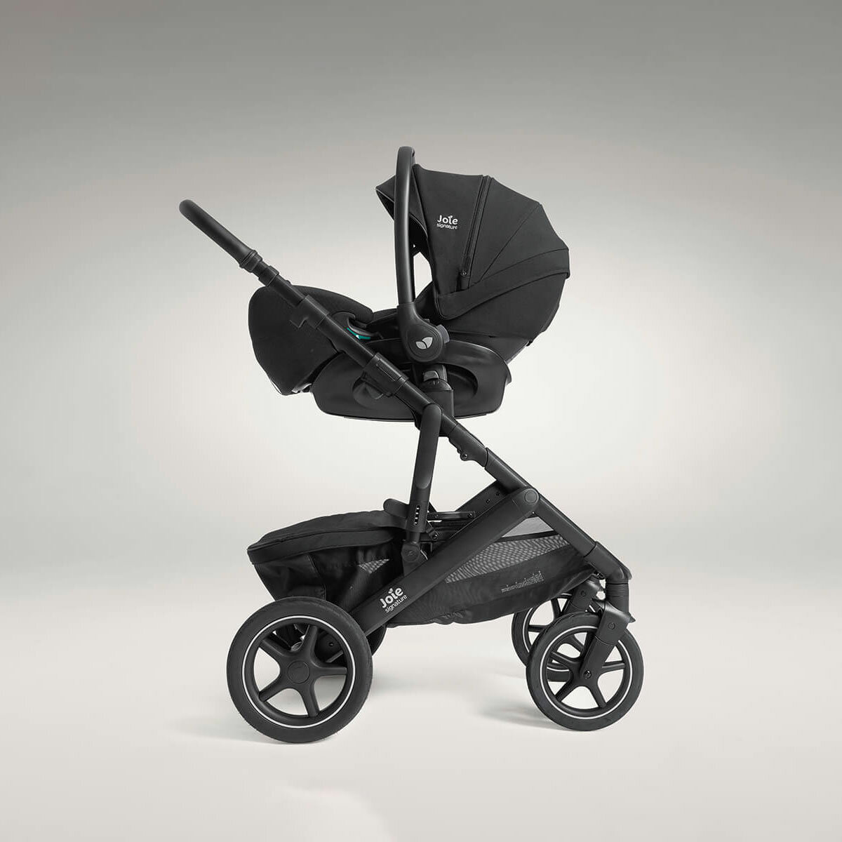 Studio image of the stroller from the side