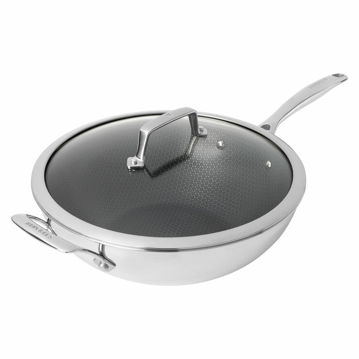 Henckels Paradigm Stainless Steel Ceramic Wok, 30cm