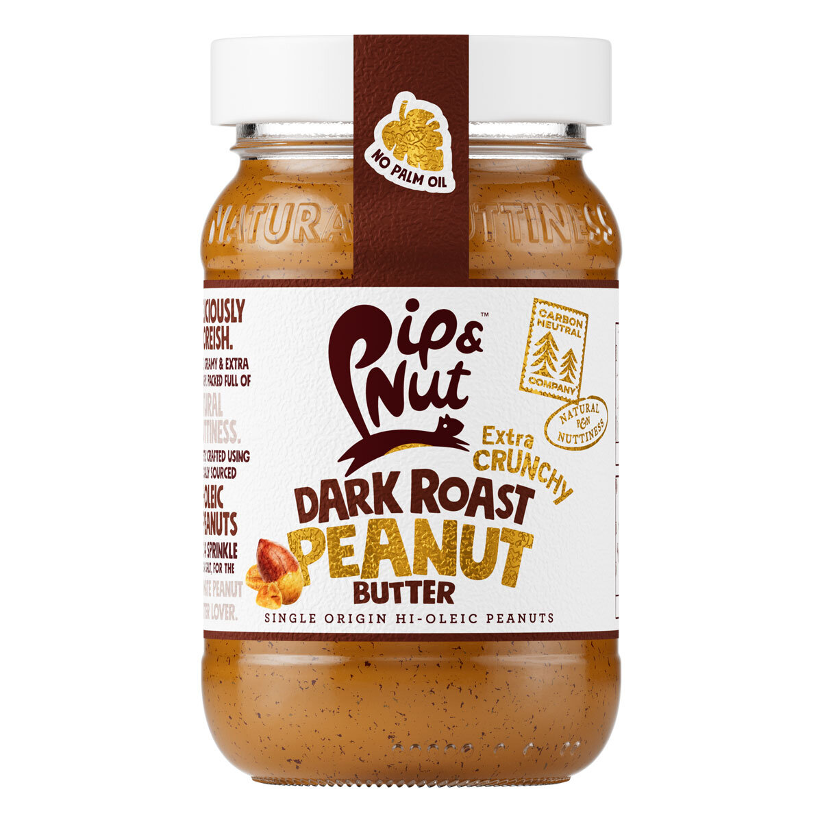 Pip & Nut Dark Roast Peanut Butter, 300g