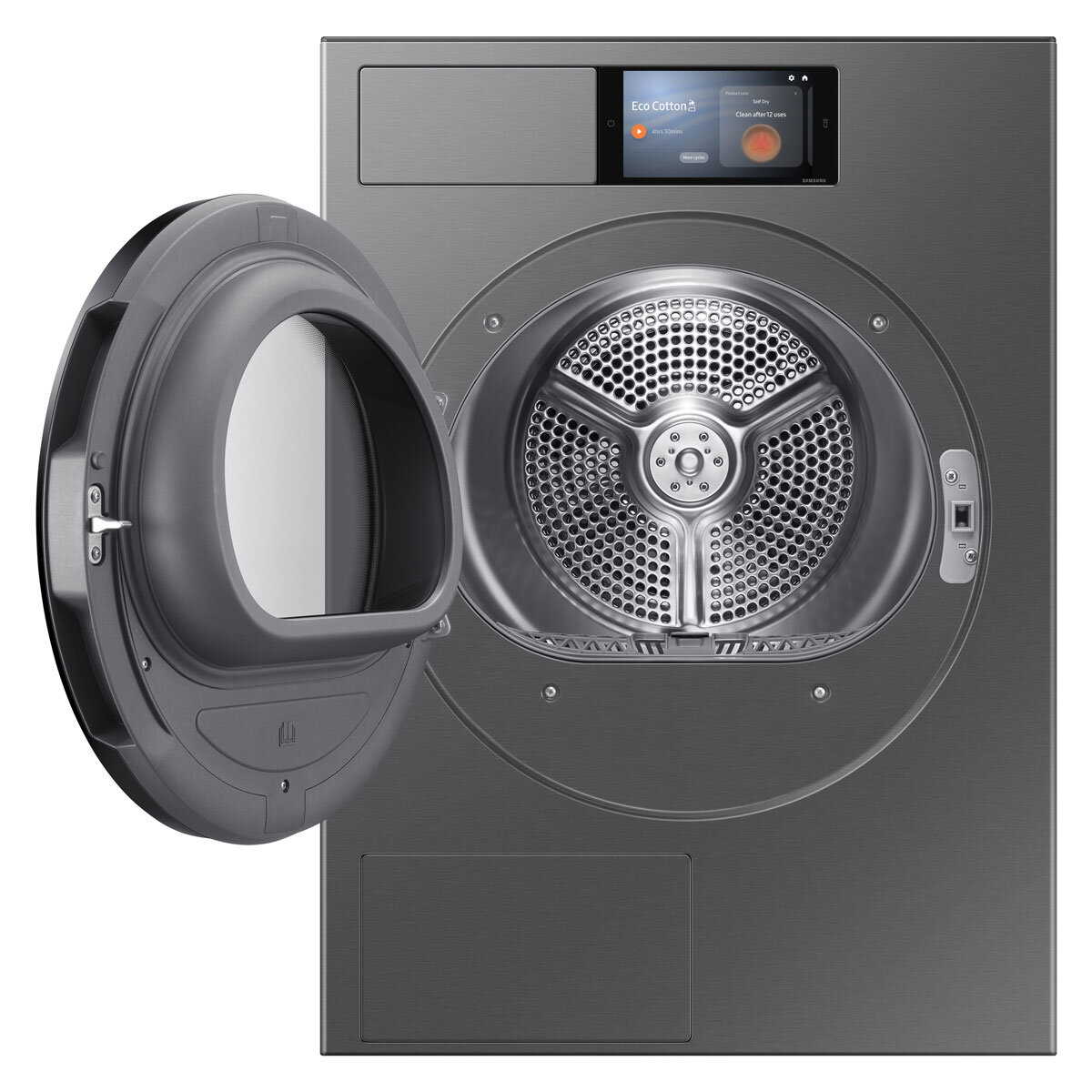 Samsung DV90F09F4SU1 9kg Heat Pump Dryer, A+++ Rated in Dark Steel