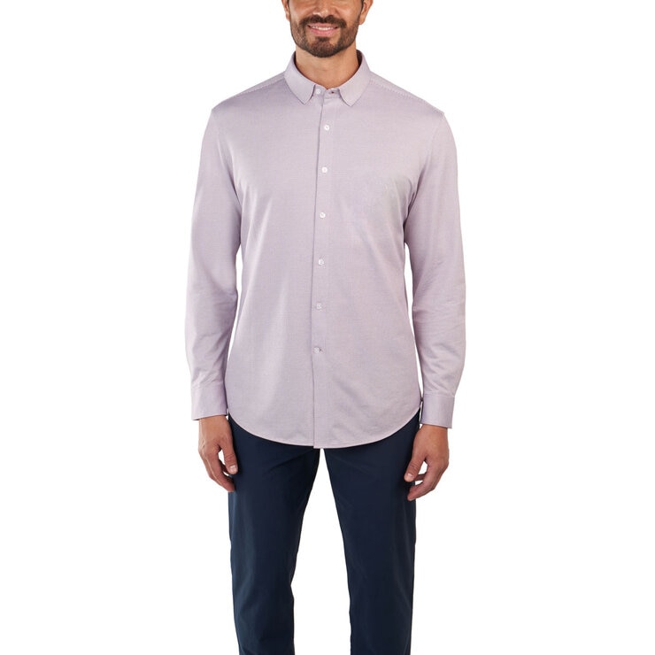 Kirkland Signature Men's Knit Dress Shirt
