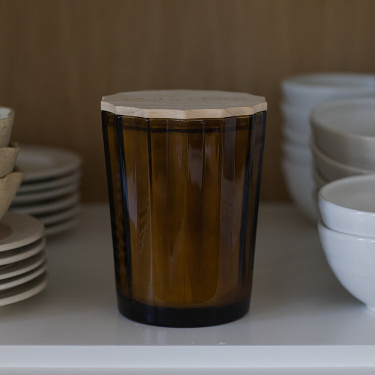 Sand and Fog Scalloped Candle (BASE)