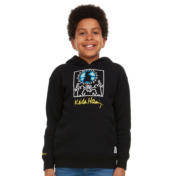 Keith Haring Youth Hoodie in Black, 7-8 Years