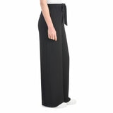 Hilary Radley Crinkle Wide Leg Pant in Black