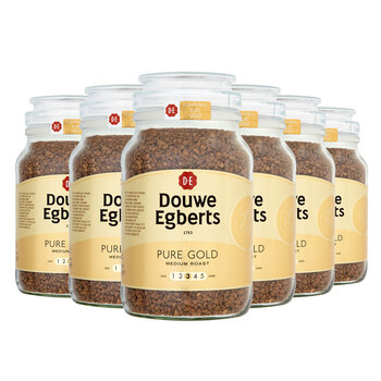 Douwe Egberts Pure Gold Coffee Granules, 6 x 400g