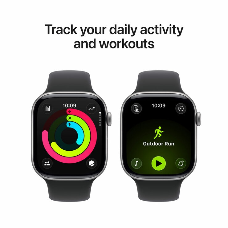Buy Apple Watch Series 11 GPS, 42mm Space Grey Aluminium Case with Black Sport Band - S/M, MEQW4MP/A at costco.co.uk