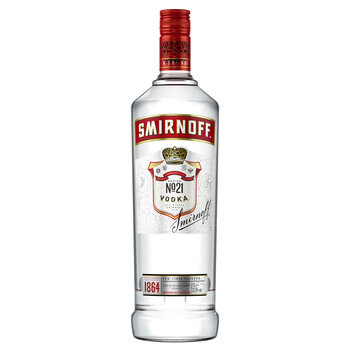 Smirnoff No. 21 Red Label Vodka, 1L