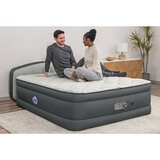 Sealy Queen Sized Airbed with Built-in Dual Pump and Headboard