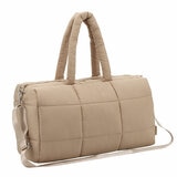 MYTAGALONGS Cloud Duffle Weekender Bag in Beige