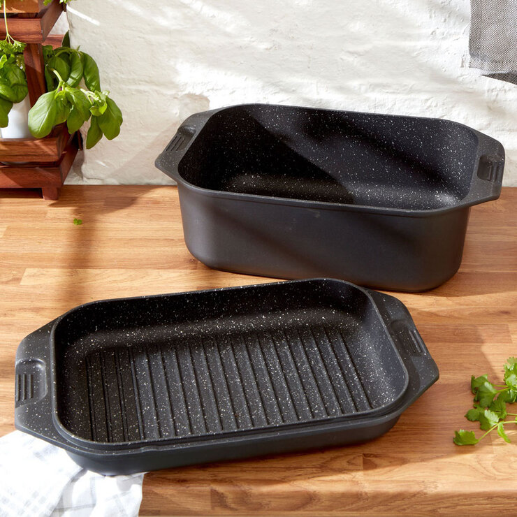 BergHOFF Eurocast Double Roasting Pan, 42cm