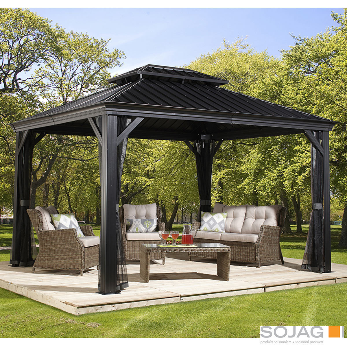 Sojag Messina 10 x 14 Metal Shelter