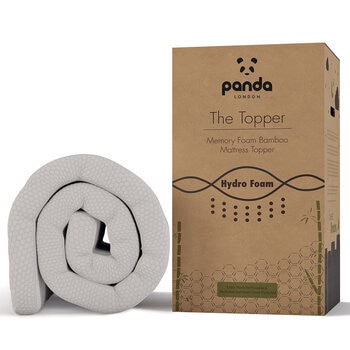 Panda Memory Foam Bamboo Mattress Toppers in 5 Sizes