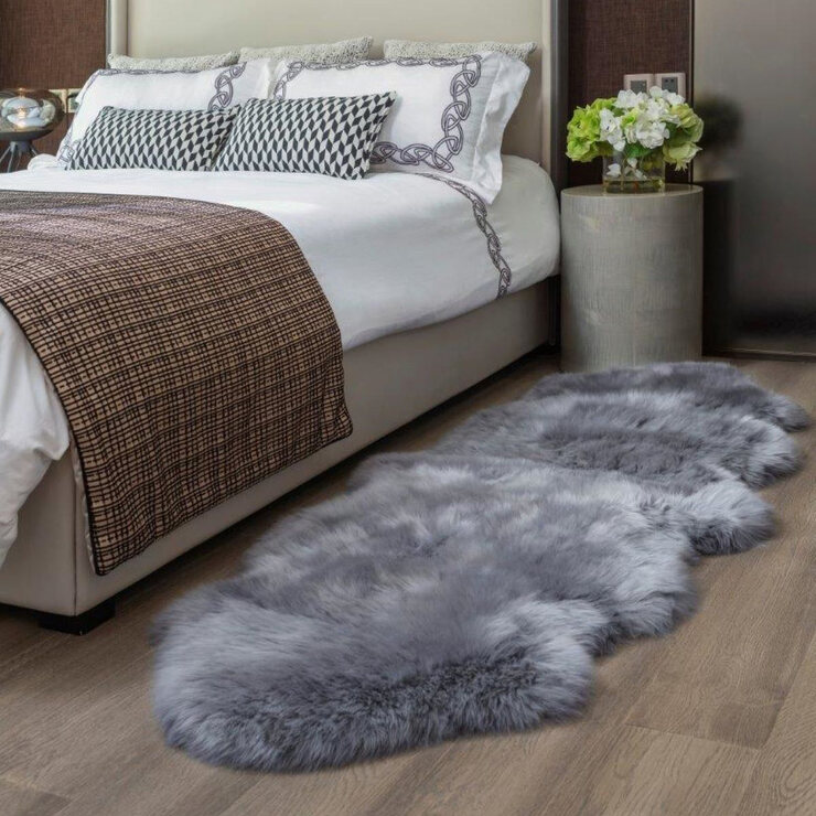 Windward 100 Sheepskin Double Sheepskin Rug in 3 Colours Costco UK