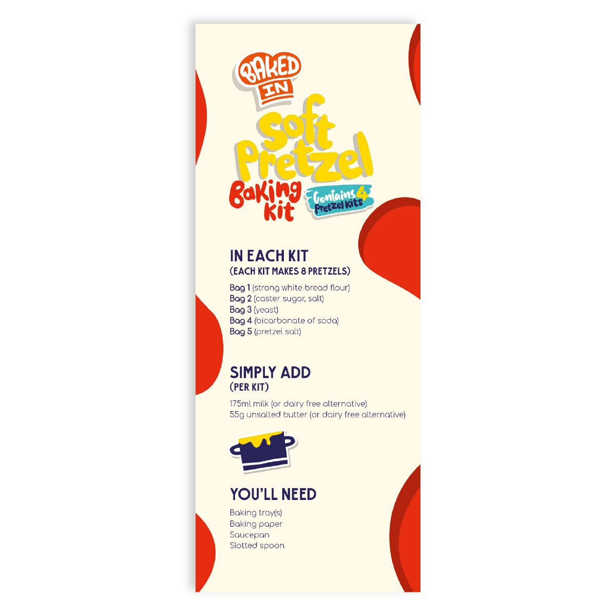 BakedIn Soft Pretzel Baking Kit, 1.34kg