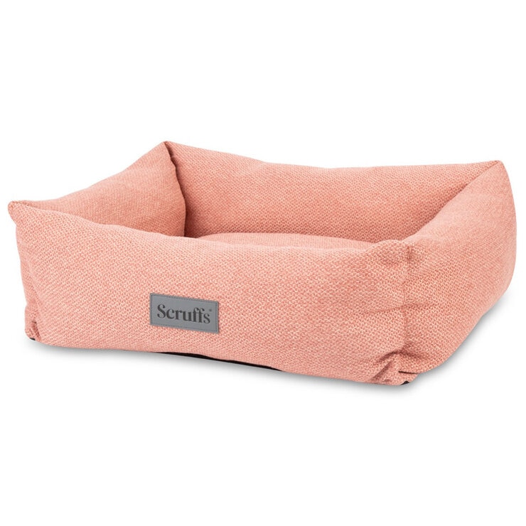 Scruffs Seattle Box Medium Pet Bed 60 x 50cm - Coral Pink