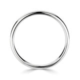 2.5mm Basic Light Court Wedding band. Platinum