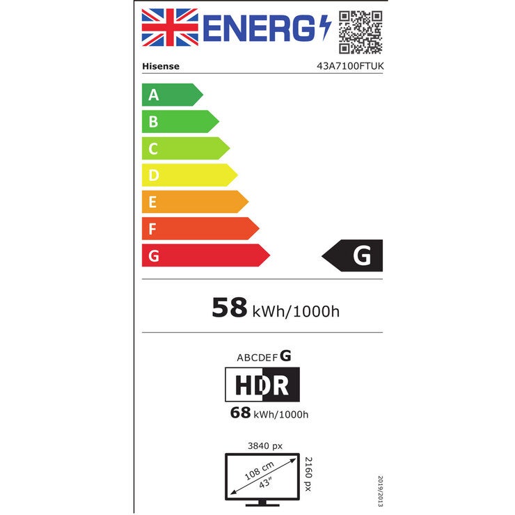 Bandes LED Compatibles Hisense 43 Pouces – Remplacement Pour 43A7100FTUK, 43AE7000FTUK, Etc.