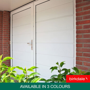Birkdale Deluxe Aluminium Side Hinged Garage Door with Installation up to 2.75m Wide
